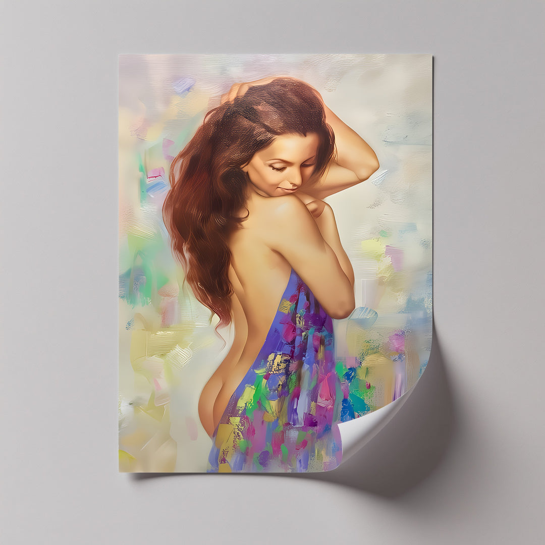 modern artwork canvas colorful sensual aesthetic large canvas wall decor