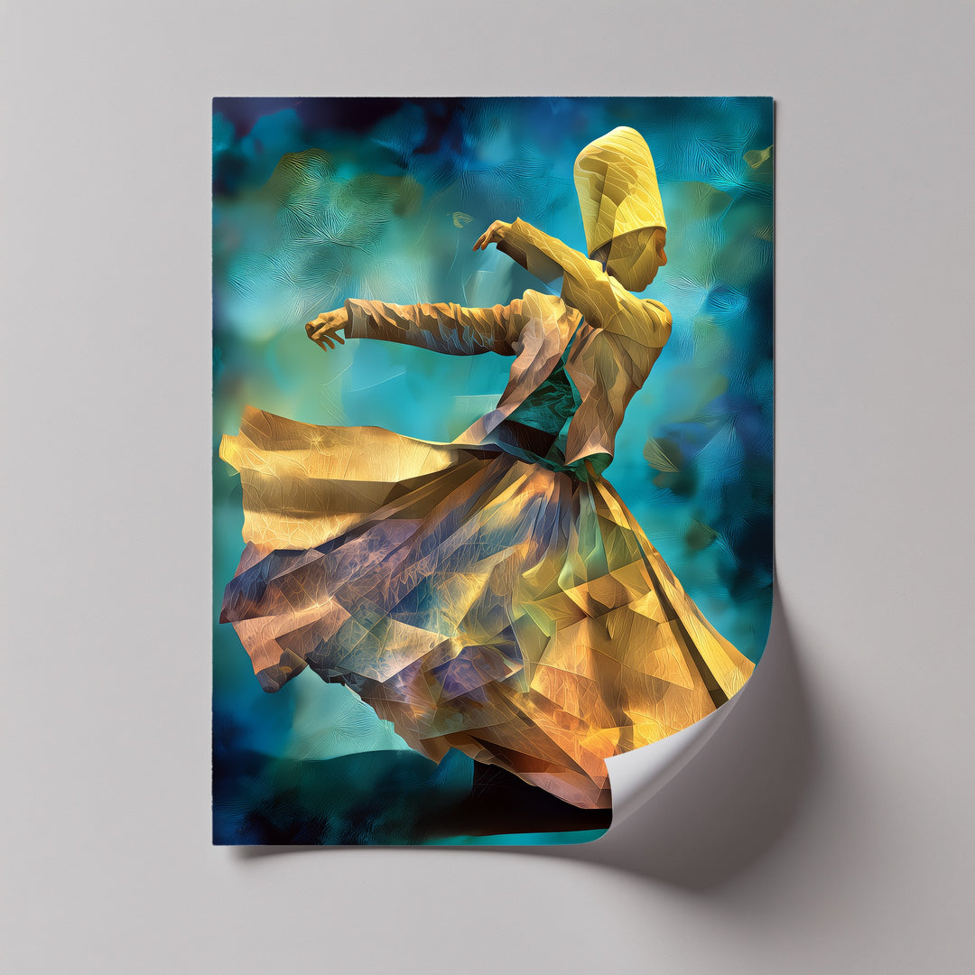 Whirling Grace – Dervish Spiritual Dance Canvas Print