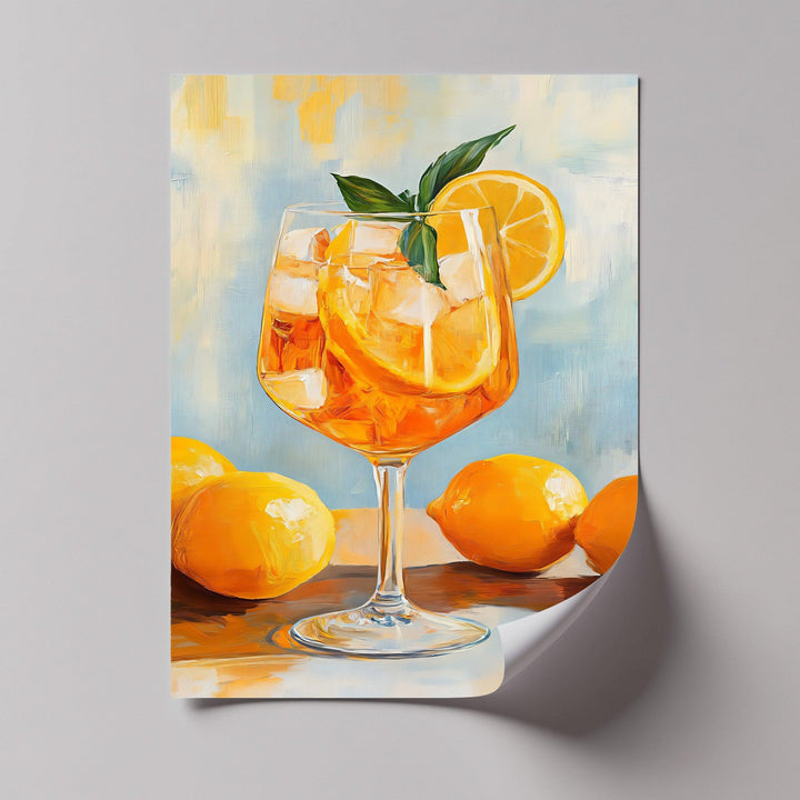 Citrus Bliss – Lemon Cocktail Canvas Print - MyPhotoStation