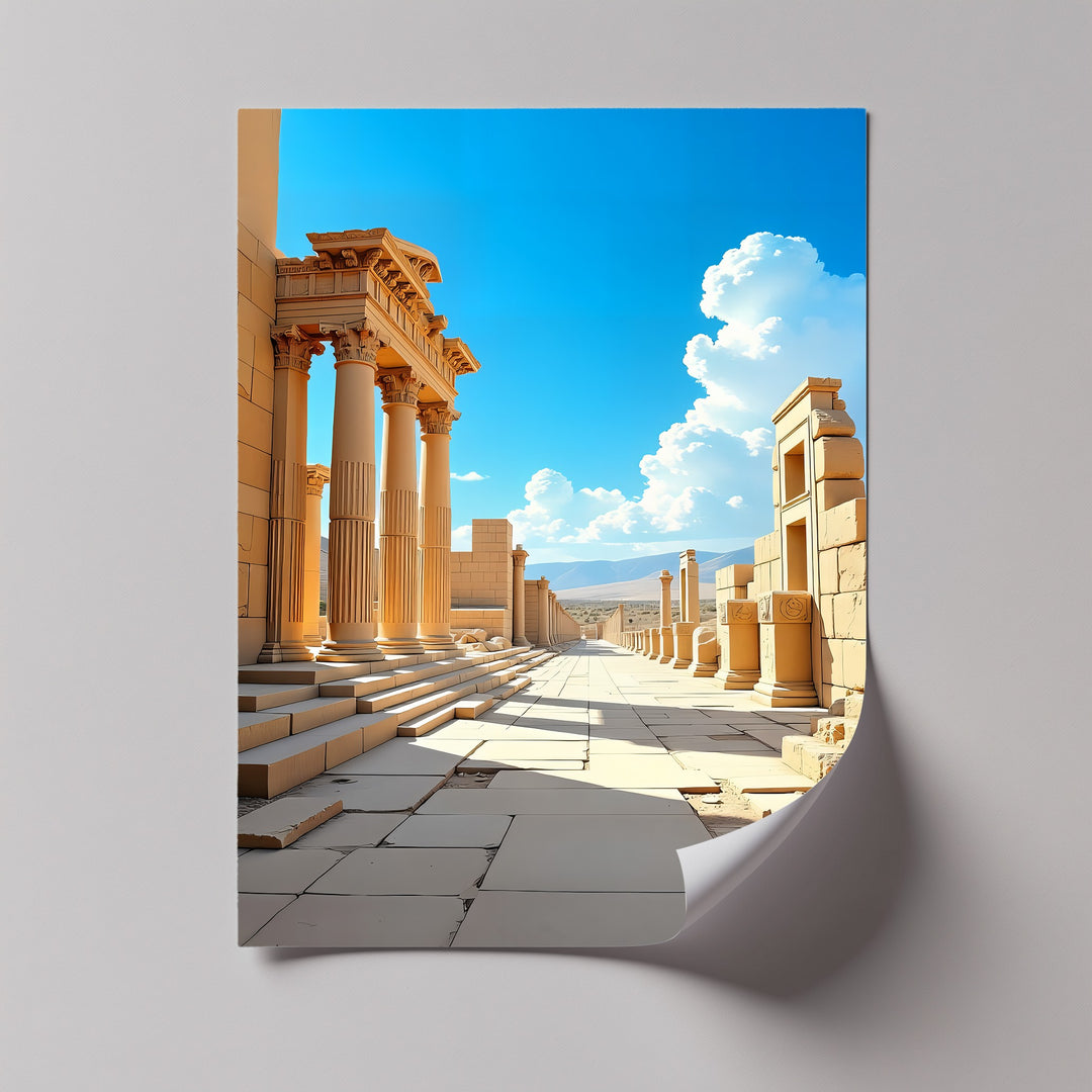 Golden Pathway – Ancient City Canvas Print
