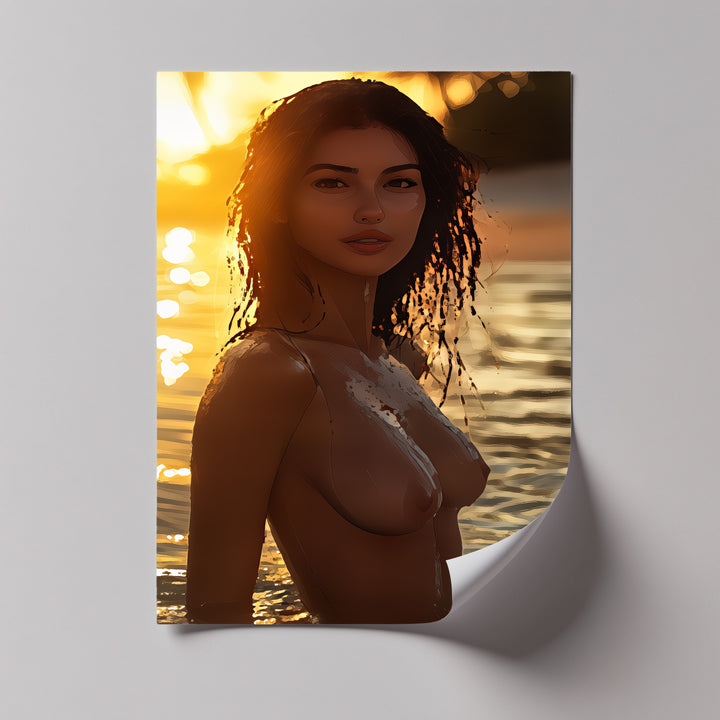 Twilight Reverie – Nude Sexy Canvas Wall Art | Living Room Art