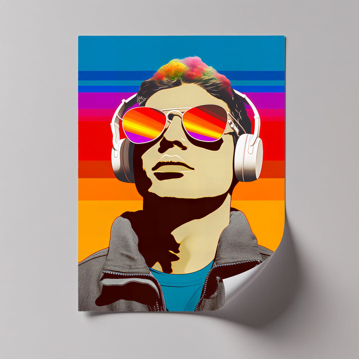Sonic Spectrum – Pop Art Music Portrait Canvas Print