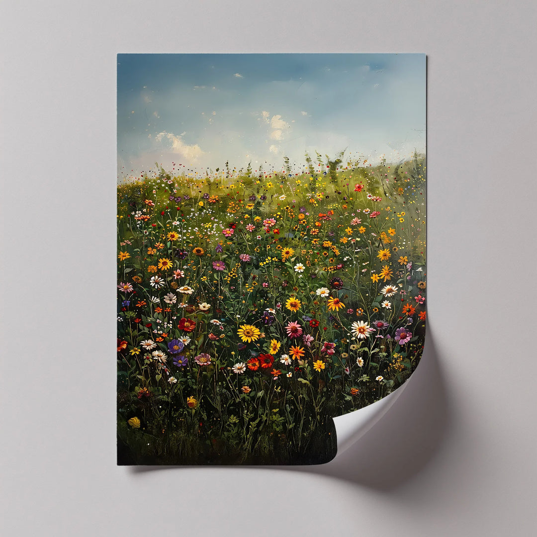 Blooming Meadow – Colorful Wildflower Field Canvas Print - MyPhotoStation