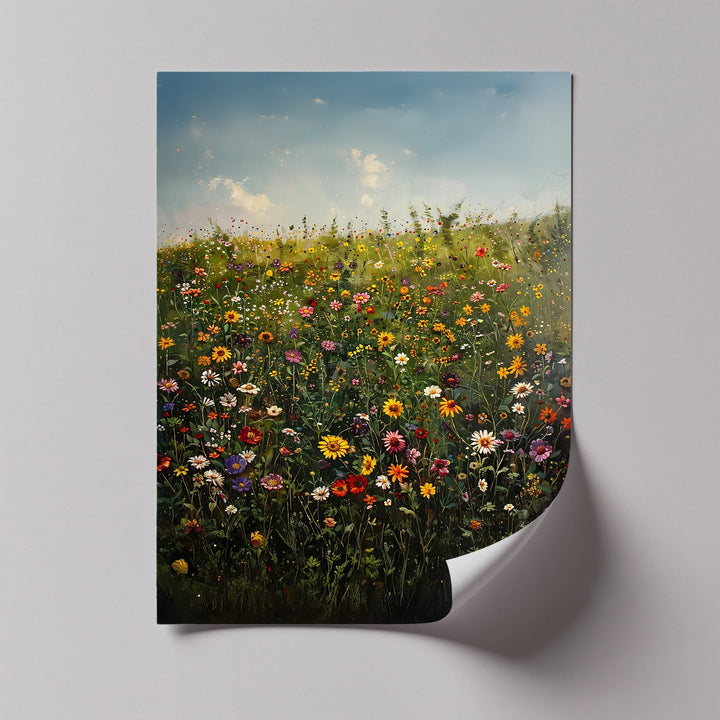 Blooming Meadow – Colorful Wildflower Field Canvas Print - MyPhotoStation
