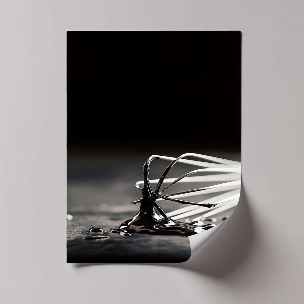 Perfect for culinary lovers, this elegant canvas print captures the beauty of baking in dramatic tones.

