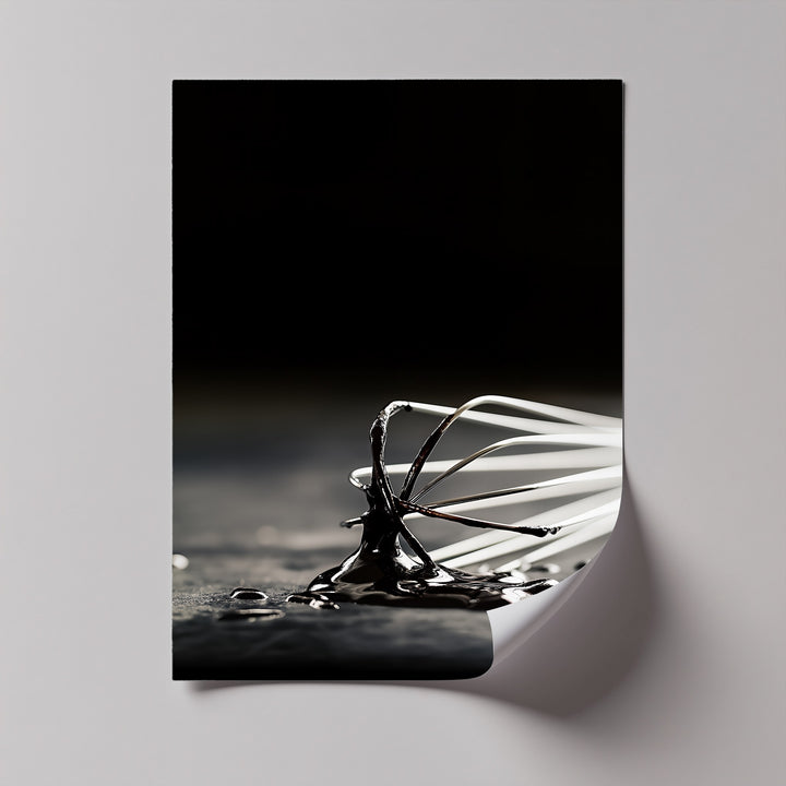 Perfect for culinary lovers, this elegant canvas print captures the beauty of baking in dramatic tones.

