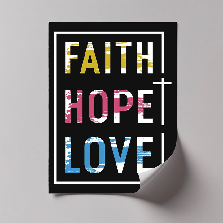 Faith Hope Love – Modern Christian Canvas Print - MyPhotoStation