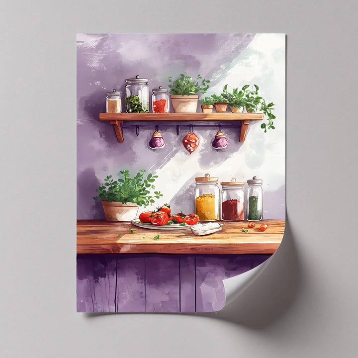 Herb & Spice Kitchen – Rustic Pantry-Inspired Canvas Print - MyPhotoStation