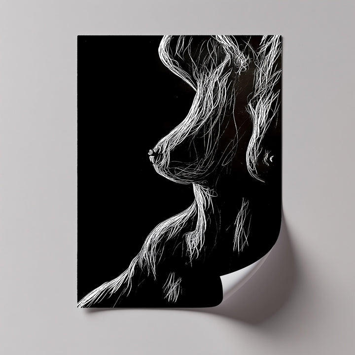 Midnight Contours – Erotic Canvas Print
