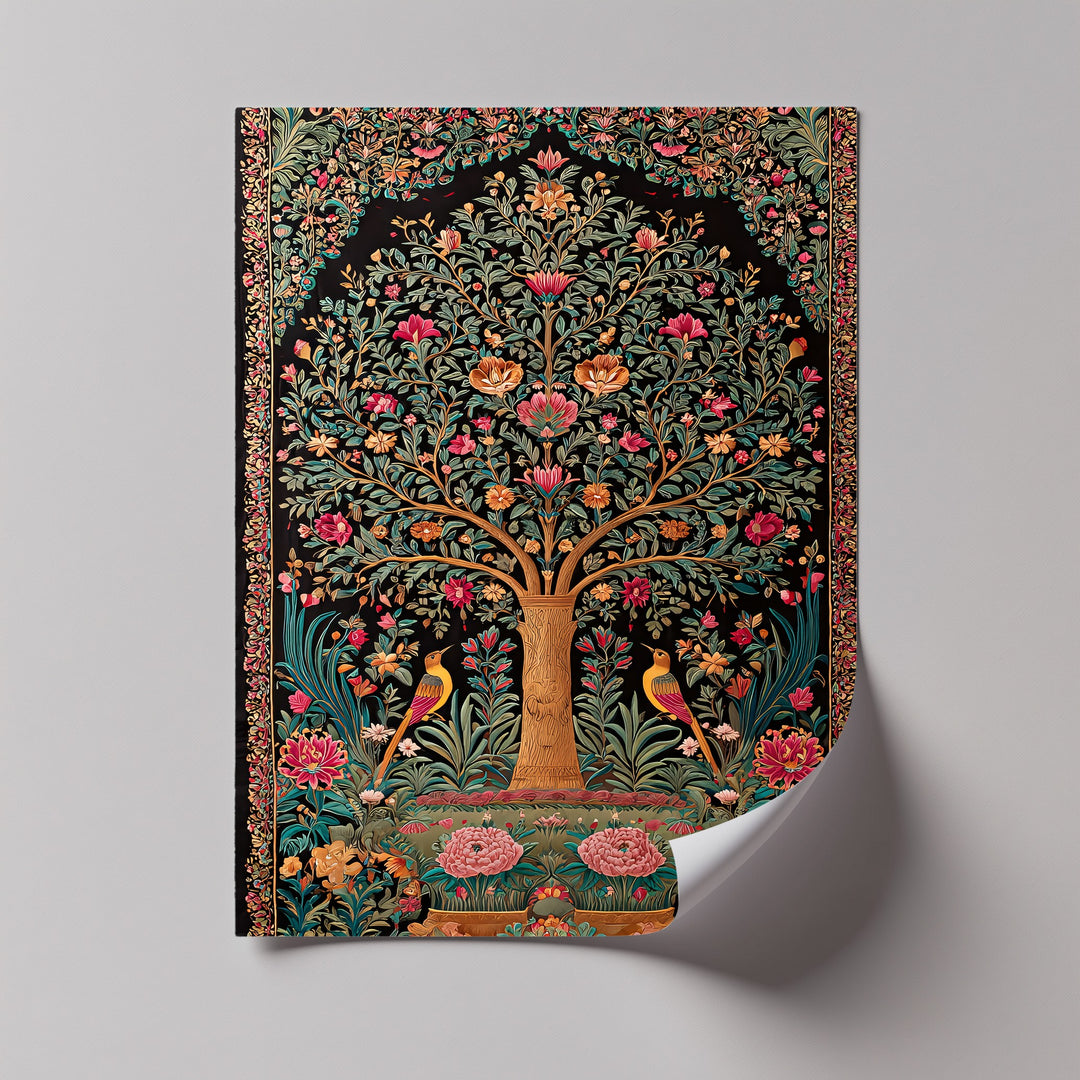 Eternal Blossom – Persian Tree of Life Canvas Print