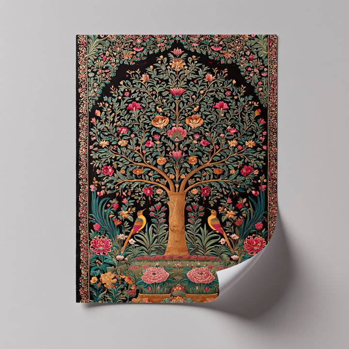 Eternal Blossom – Persian Tree of Life Canvas Print