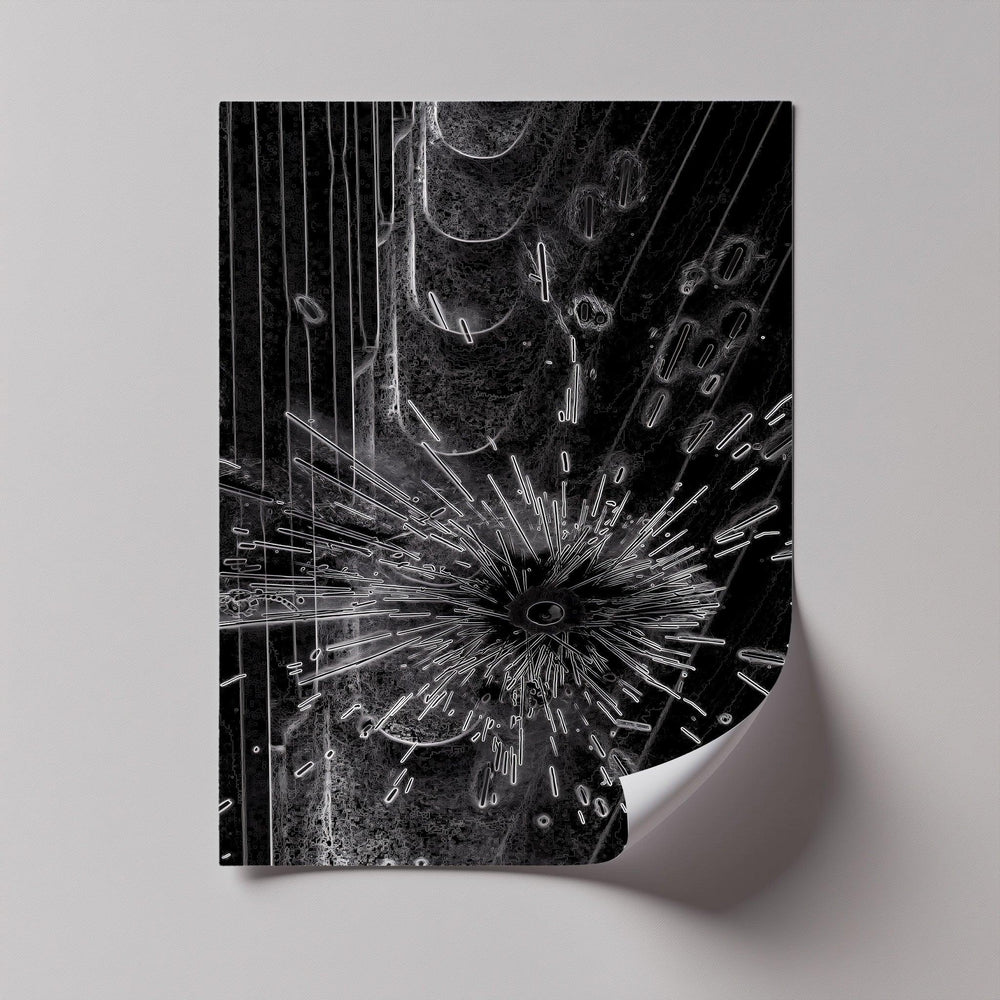 This bold canvas print captures abstract motion and light in stunning detail.


