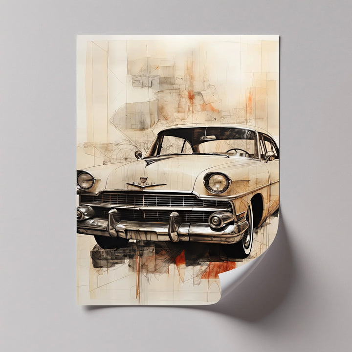 Elegant Cream Cruiser – Car Canvas Print - MyPhotoStation