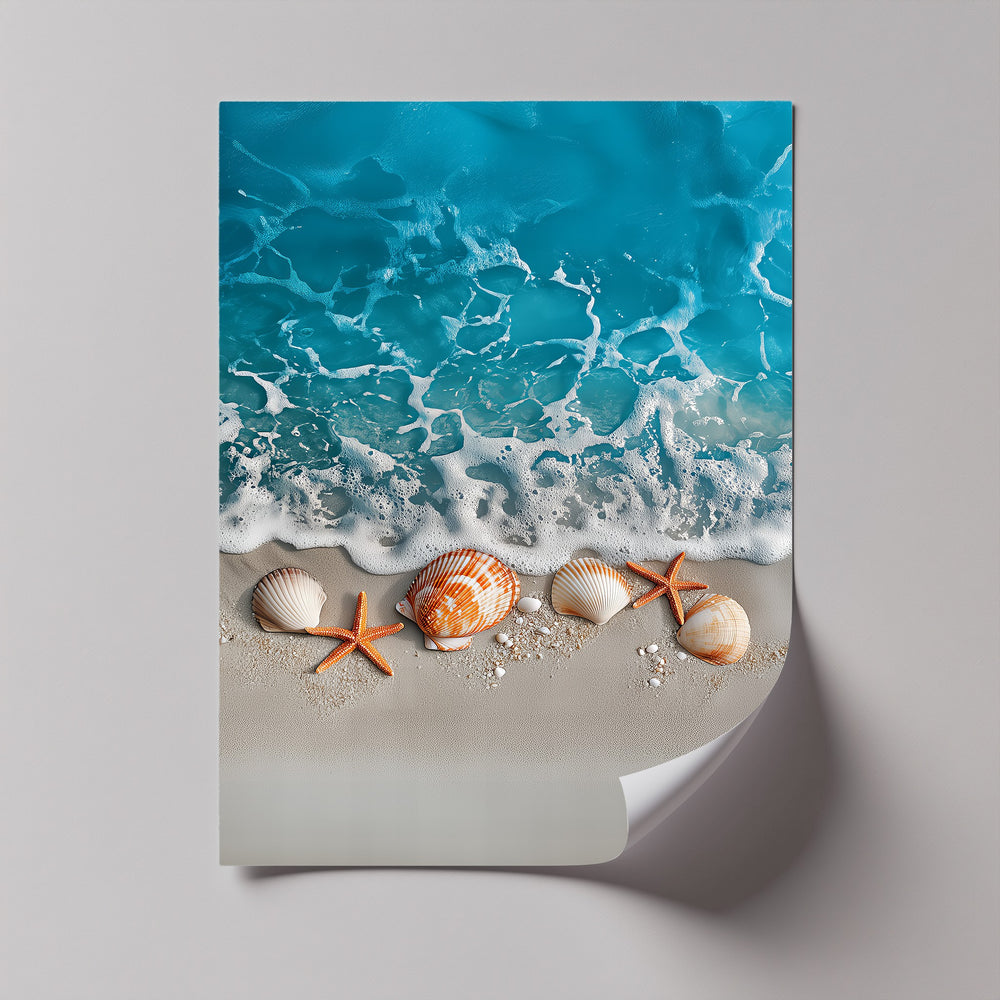 Add ocean charm to your space with this bright and refreshing canvas wall art.

