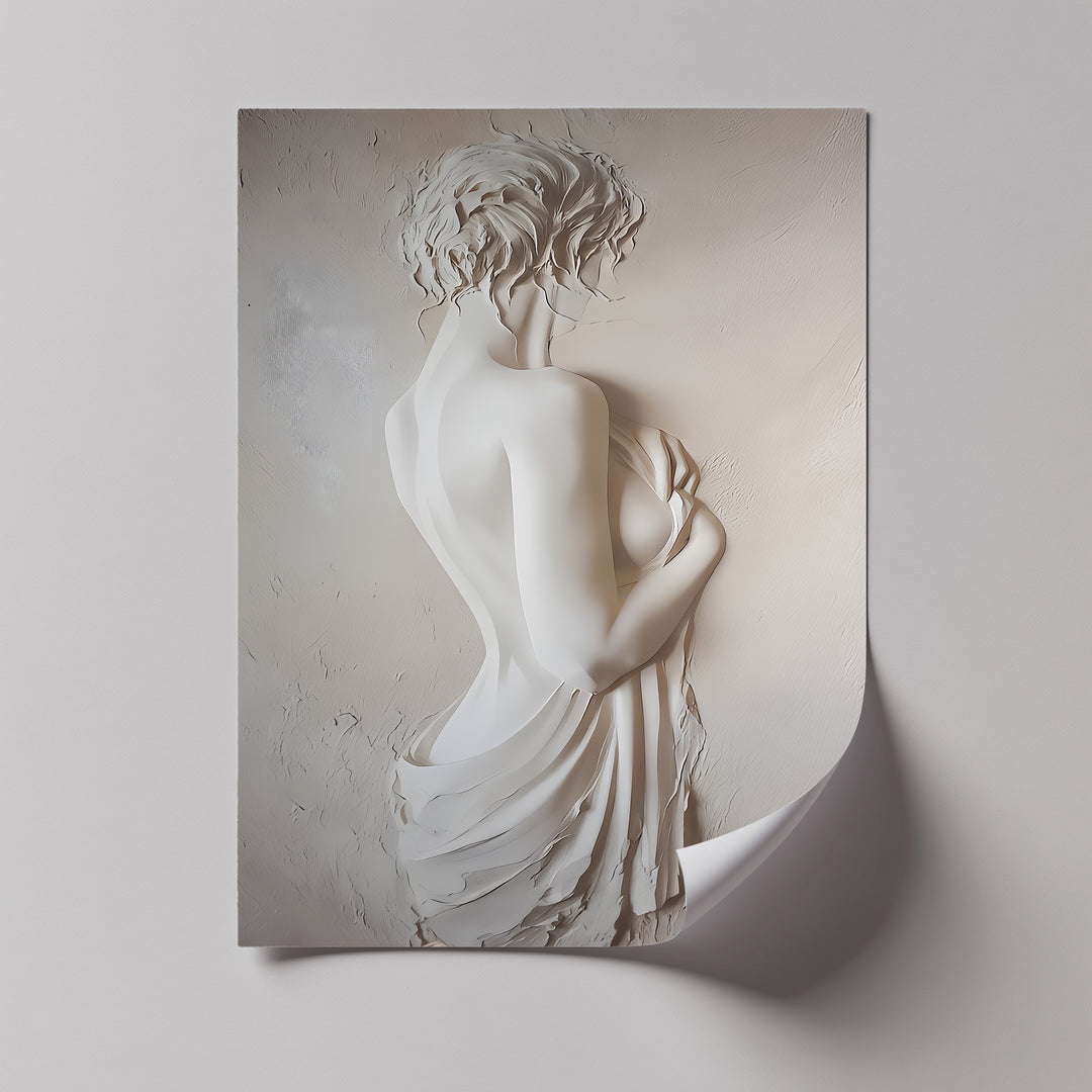 Whispers in Ivory – Erotic Canvas Print