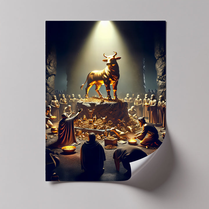 The Golden Calf – Biblical Canvas Wall Art