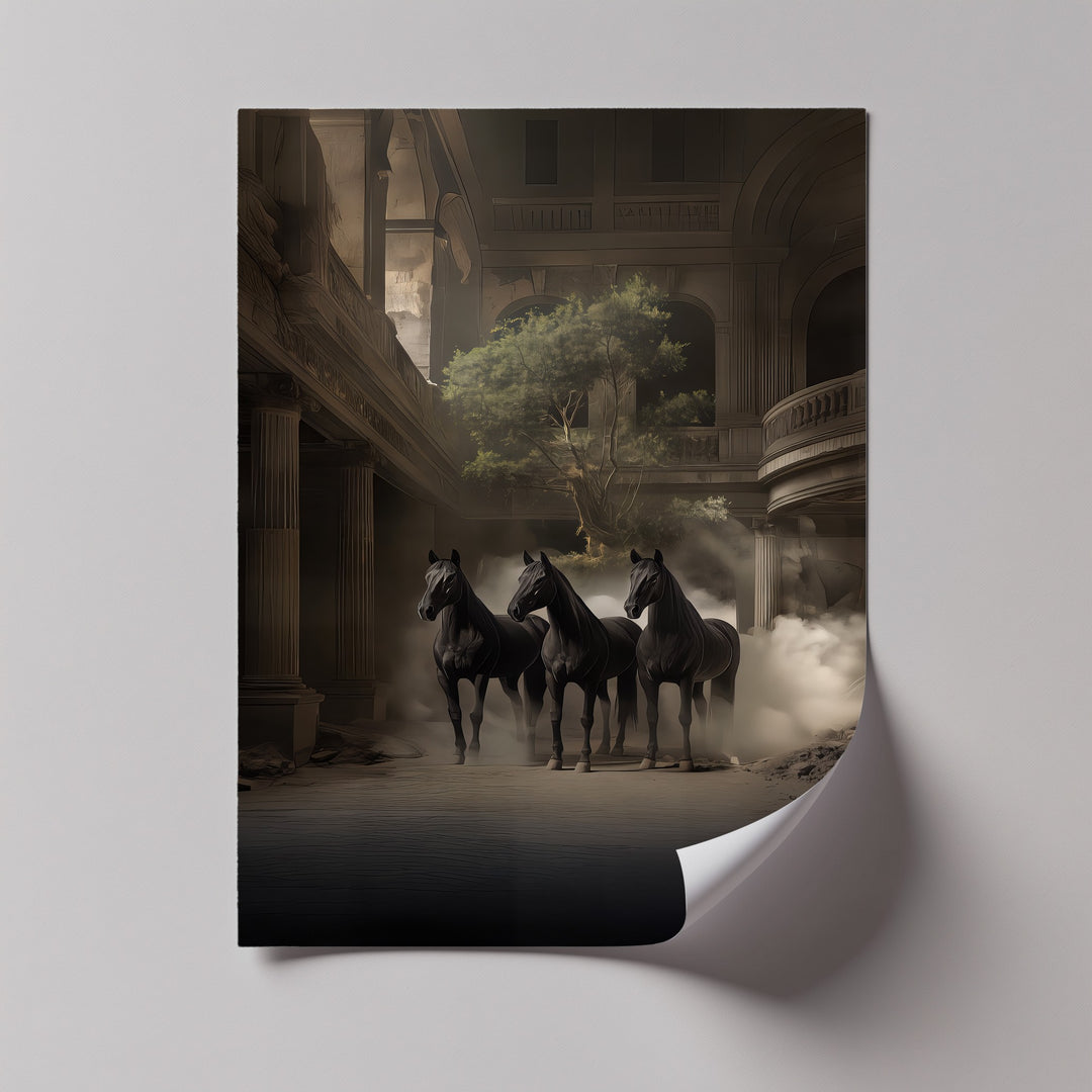 Guardians of the Forgotten Hall – Dark Horse Fantasy Canvas Print