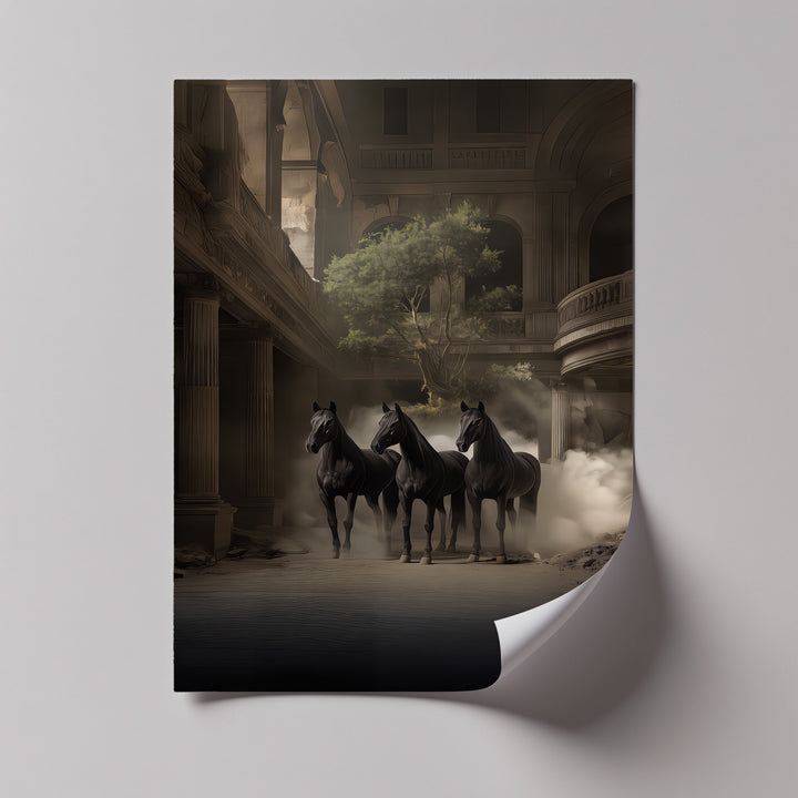 Guardians of the Forgotten Hall – Dark Horse Fantasy Canvas Print