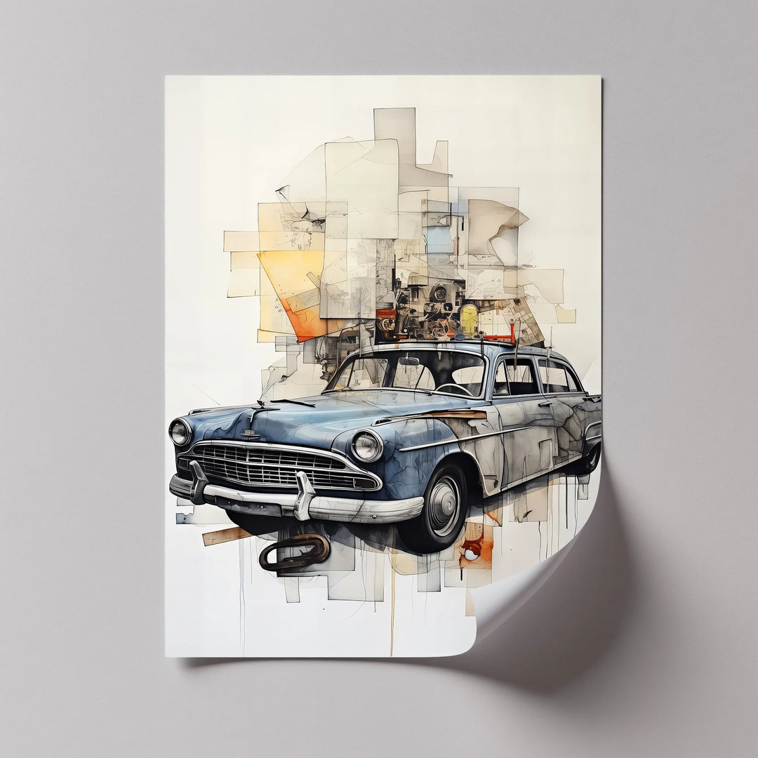 Urban Mechanic Memory – Car Canvas Print - MyPhotoStation
