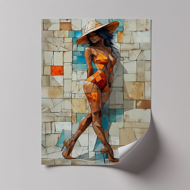 Mosaic Muse – Erotic Canvas Print