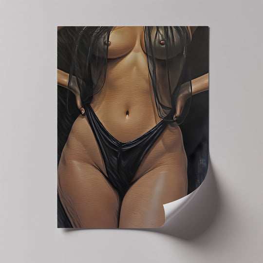 velvet temptation erotic canvas print high-quality wall art