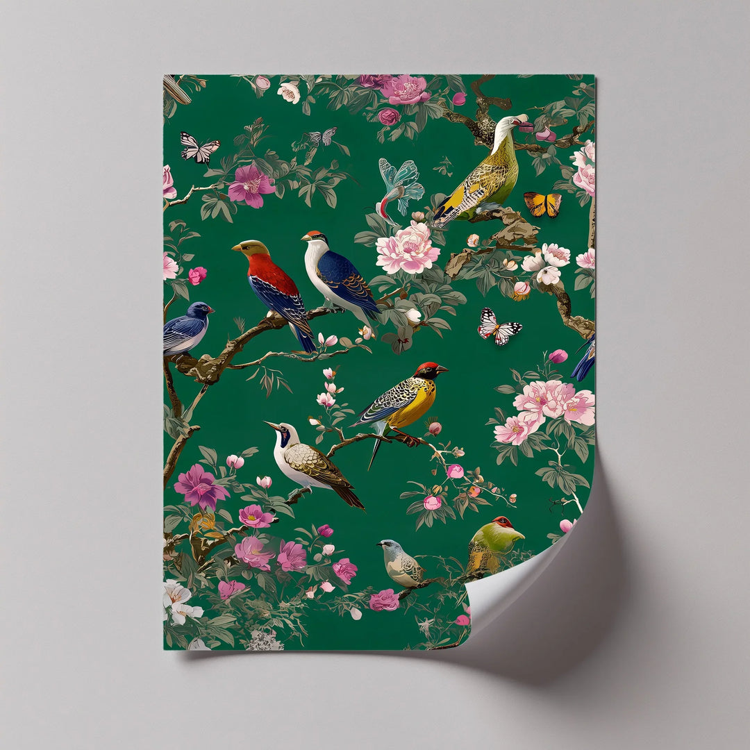 Songbirds and Blossoms – Chino Canvas Print