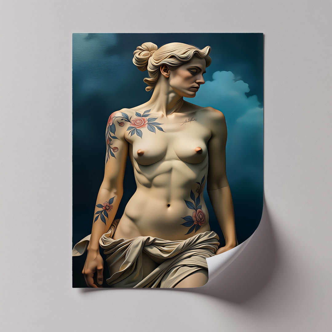 Floral Reverie – Erotic Canvas Wall Art | Large Framed Wall Art