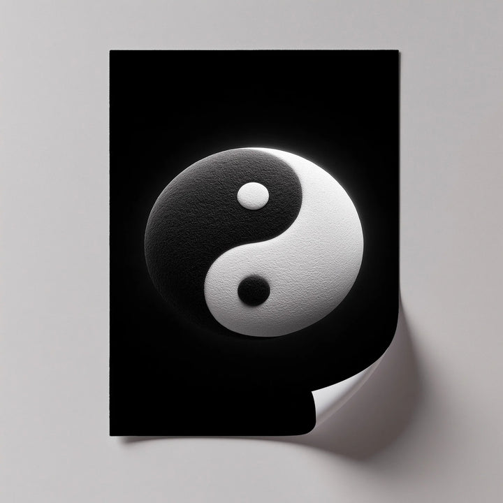 Minimalist Tao Balance Artwork – Yin Yang Print

