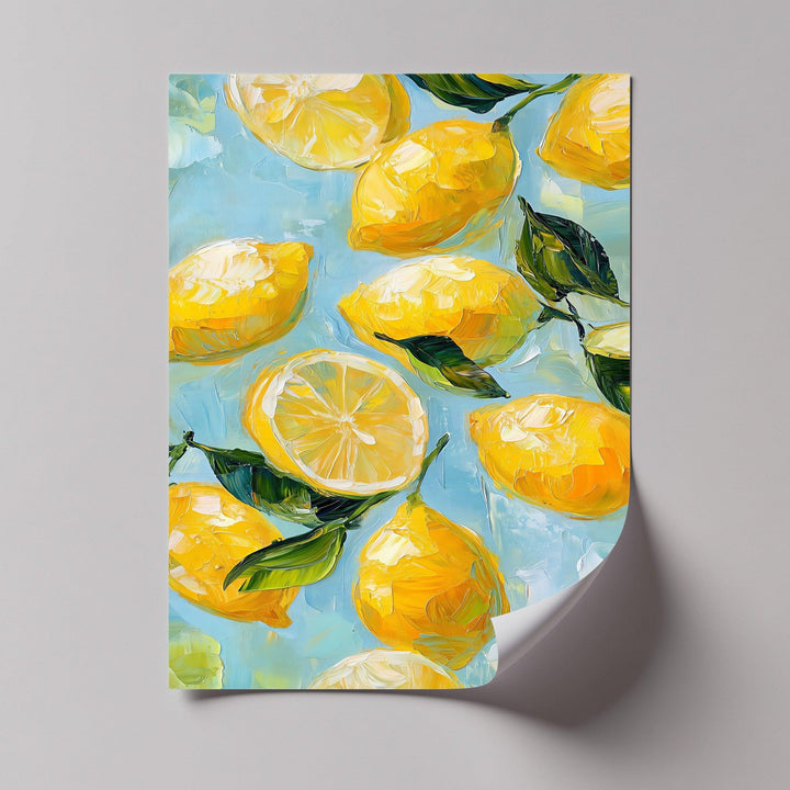 Zesty Lemons – Vibrant Yellow Fruit Canvas Print - MyPhotoStation