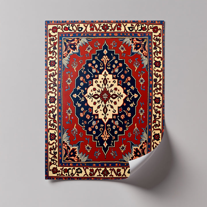 Midnight Garden Medallion – Persian Canvas Print