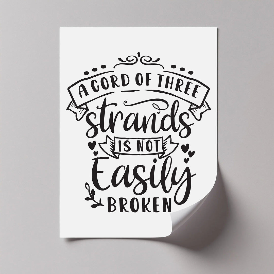 Black and white trust God wall canvas

