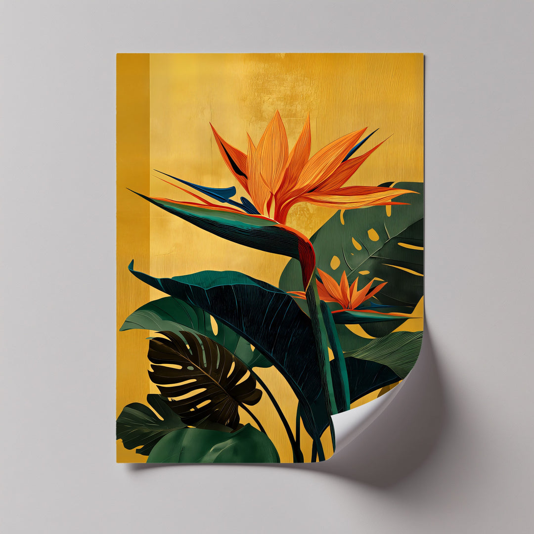 Bird of Paradise - Flower Canvas Wall Art | Framed Wall Art