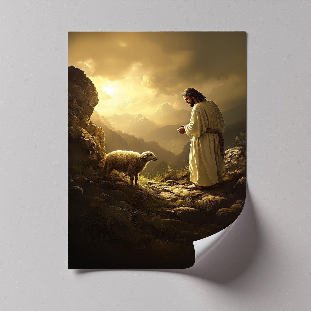 This expressive custom canvas print brings a parable of love and rescue to your wall.

