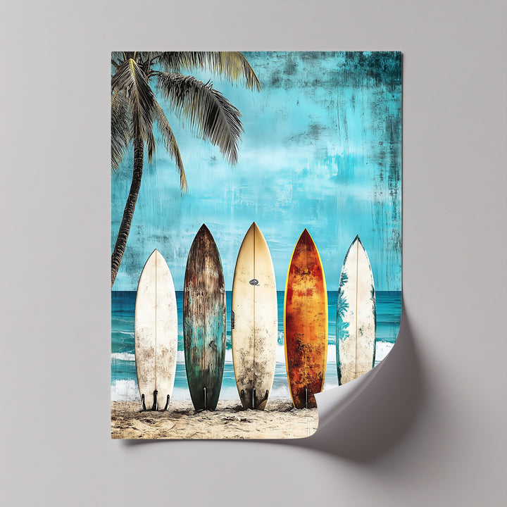 Bring beach energy home with this vibrant canvas painting.

