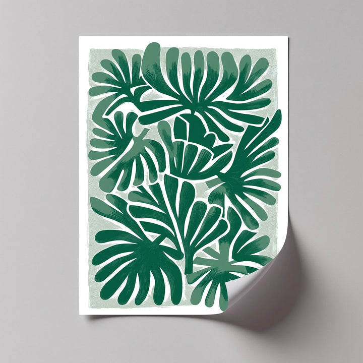 Tropical Frond Symphony – Bold Green Botanical Canvas Print - MyPhotoStation