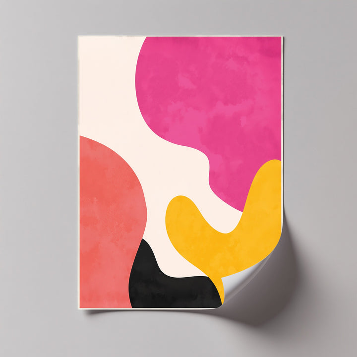 Mellow Shapes – Colorful Organic Forms Abstract Canvas Print