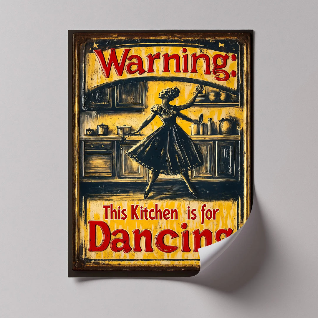This Kitchen Is for Dancing – Vintage Style Kitchen Canvas Print - MyPhotoStation