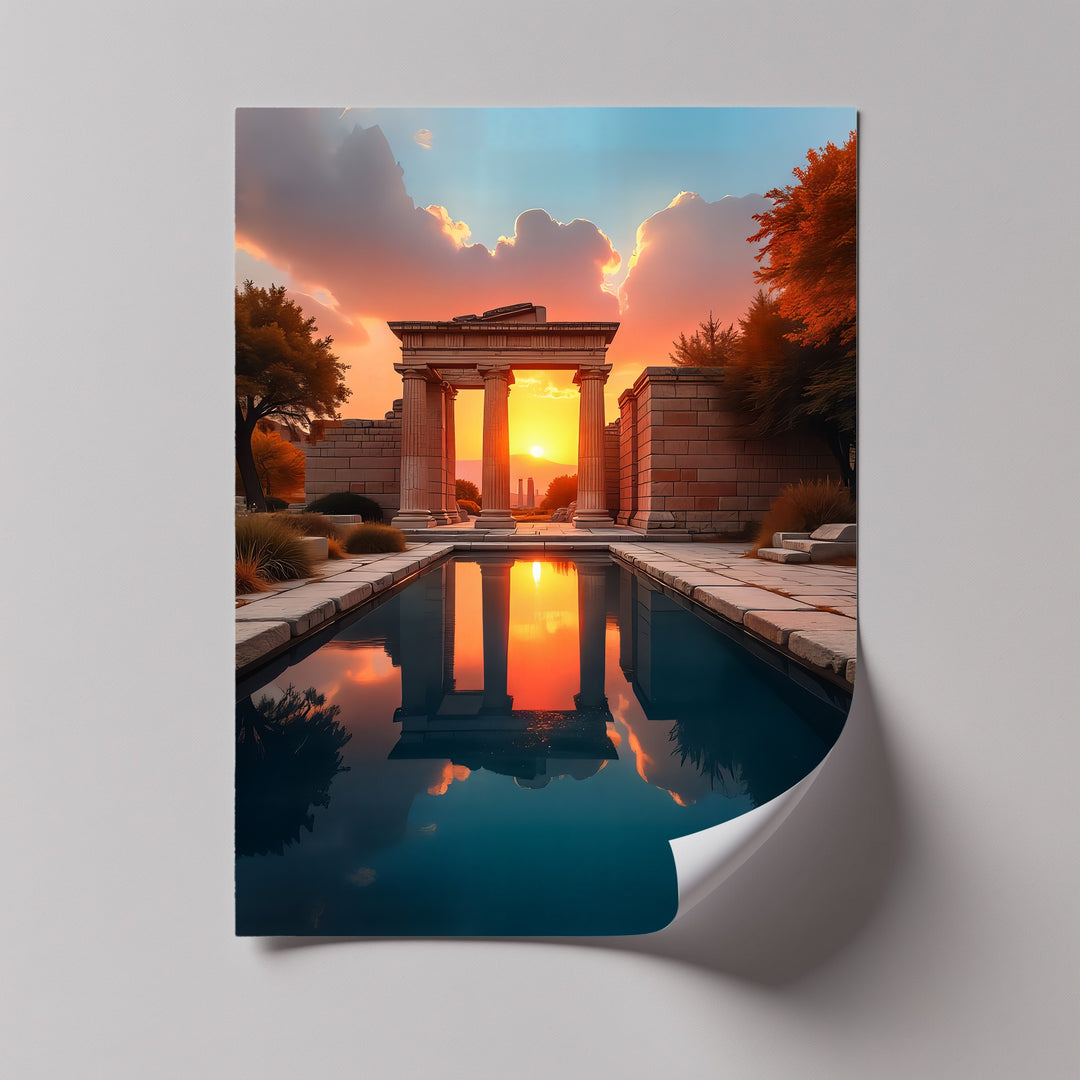 Sunset Serenity – Ancient Gate Canvas Print
