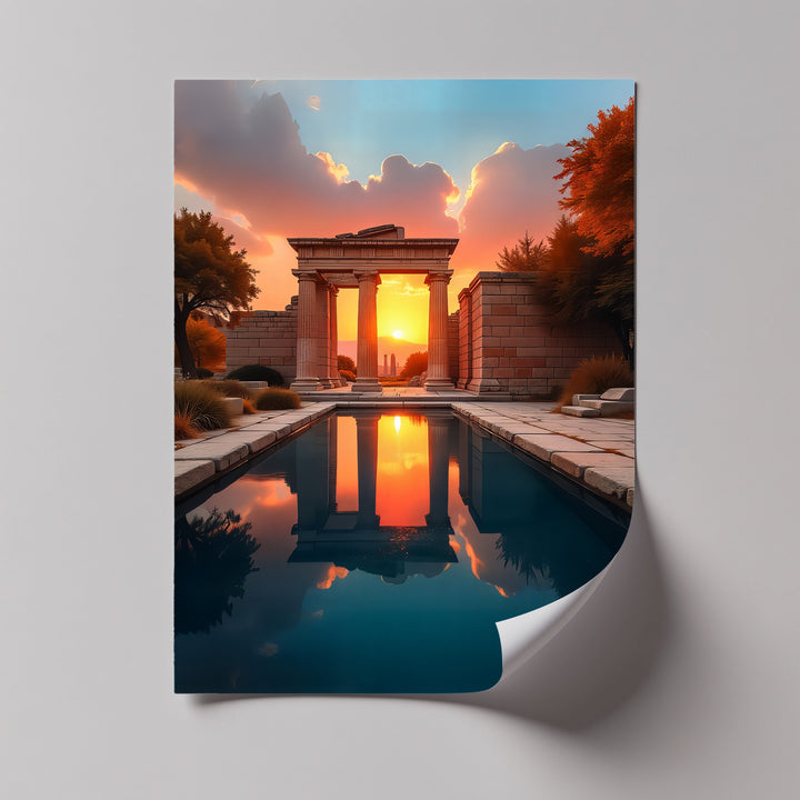 Sunset Serenity – Ancient Gate Canvas Print