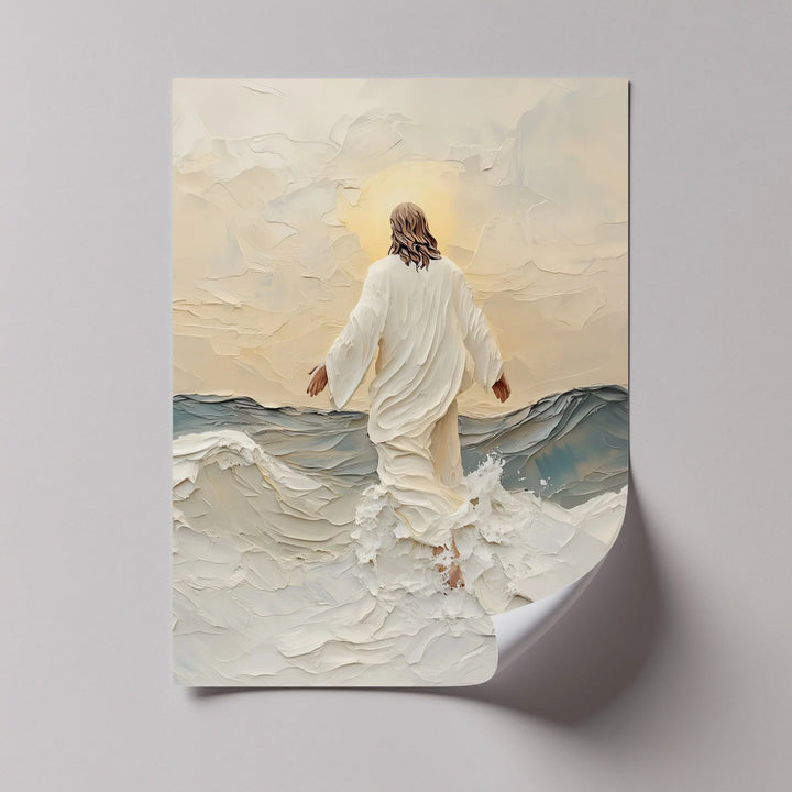 Walking on Water – Inspirational Christian Canvas Print - MyPhotoStation
