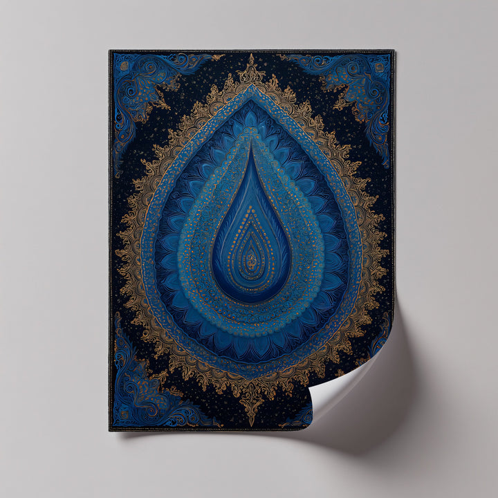 Celestial Elegance – Persian Mandala Canvas Print