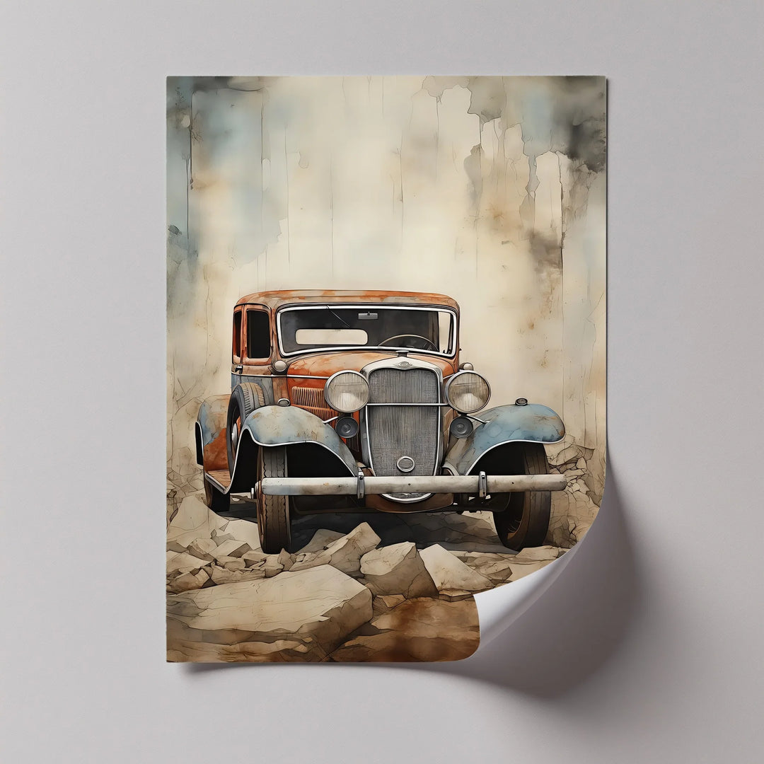 Vintage Rusty Car – Car Canvas Print - MyPhotoStation