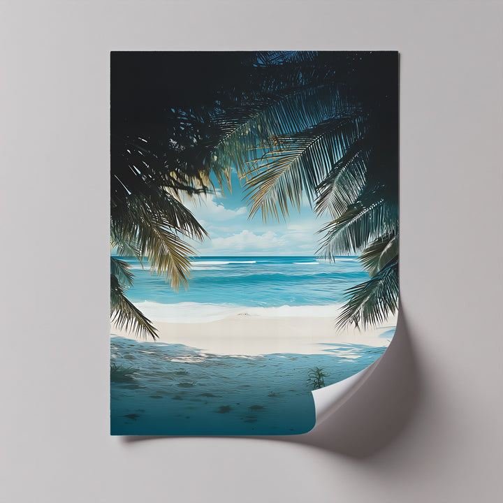 This tranquil seascape makes the perfect framed canvas for beach lovers and dreamers.

