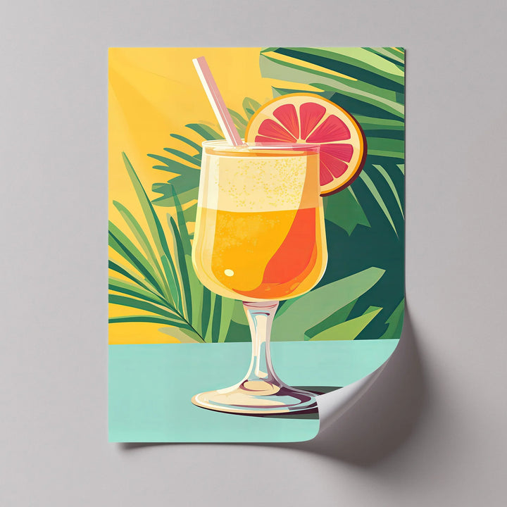 Citrus Breeze – Tropical Cocktail Canvas Print - MyPhotoStation
