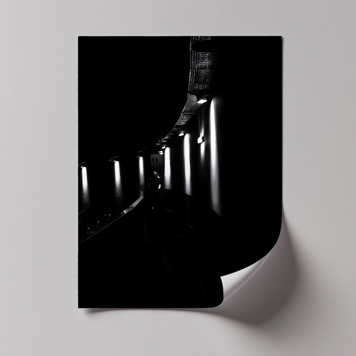 Dark elegance meets urban minimalism in this abstract photo canvas corridor scene.

