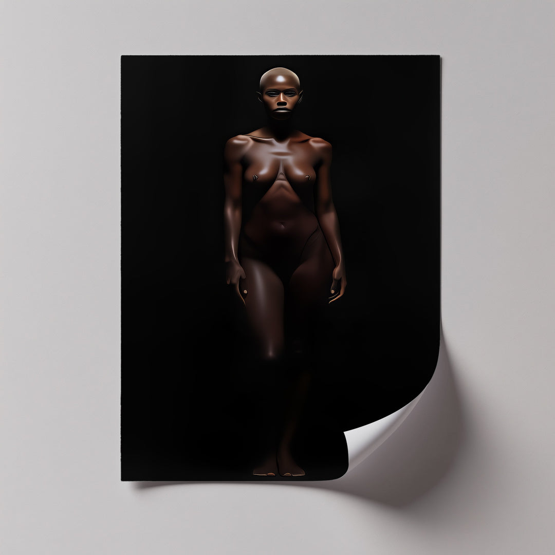 Obsidian Muse – Sexual Canvas Wall Art | Large Framed Art