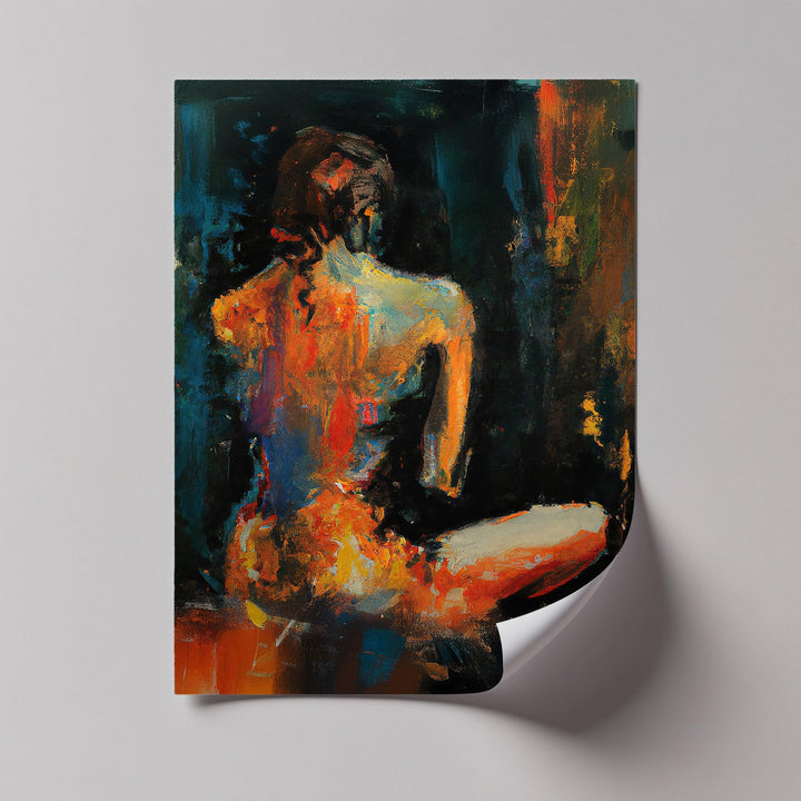 Mystique in Shadows – Abstract Female Nude Canvas Print - MyPhotoStation
