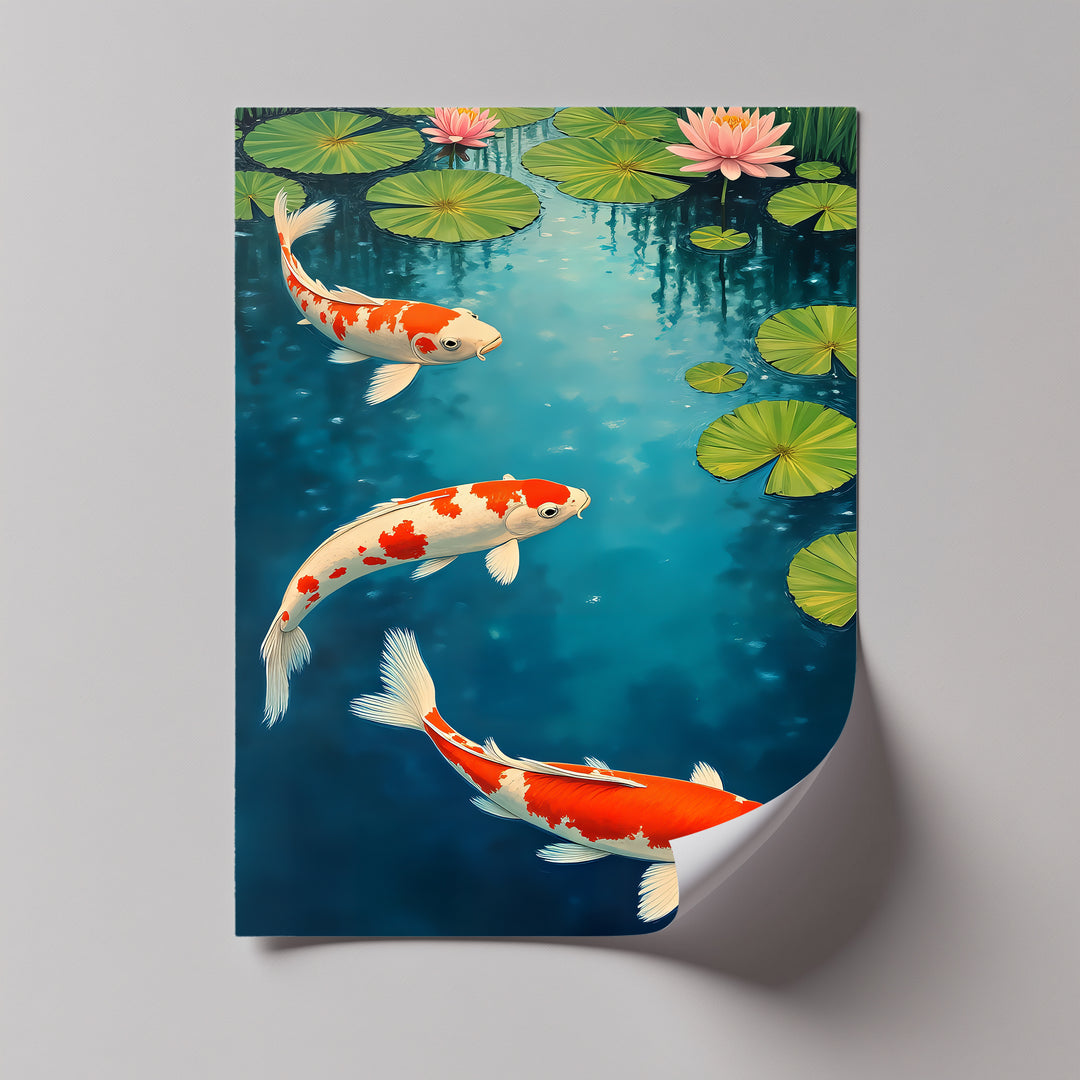 Tranquil Harmony – Japanese Koi Fish Canvas Wall Art | Artwork Canvas