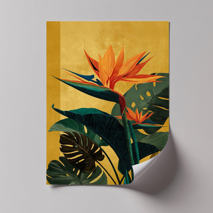 Tropical Bird of Paradise Bloom – Bold Botanical Canvas Print - MyPhotoStation