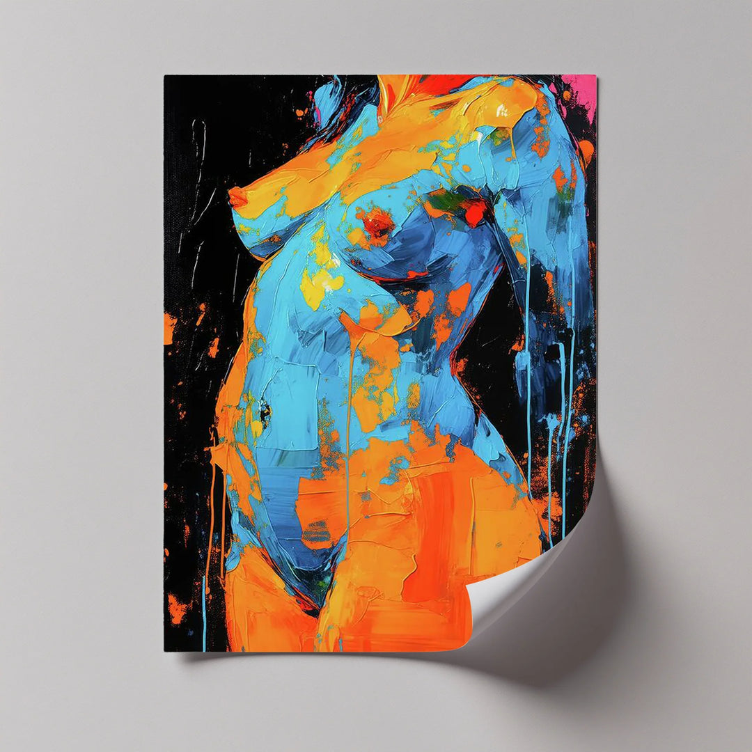 Bold Femme Silhouette – Abstract Nude Woman Canvas Print - MyPhotoStation